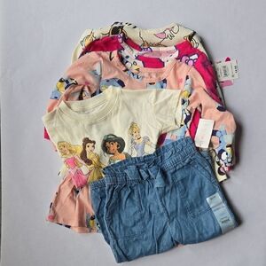 Disney Princess, Garanimals 5pc Bundle NWT